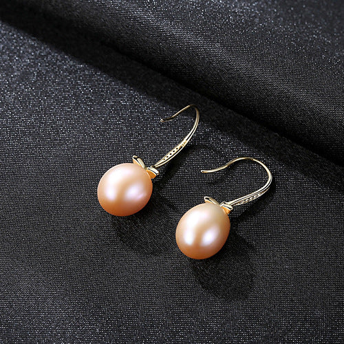 Boucles Perles Élégance – Argent Plaqué Or