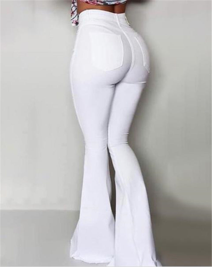 Pantalon Léa – Blanc Élégant & Estival