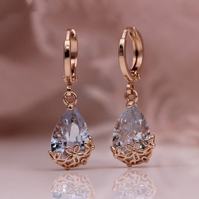 Eclat Rosé – Boucles d’Oreilles Géométriques
