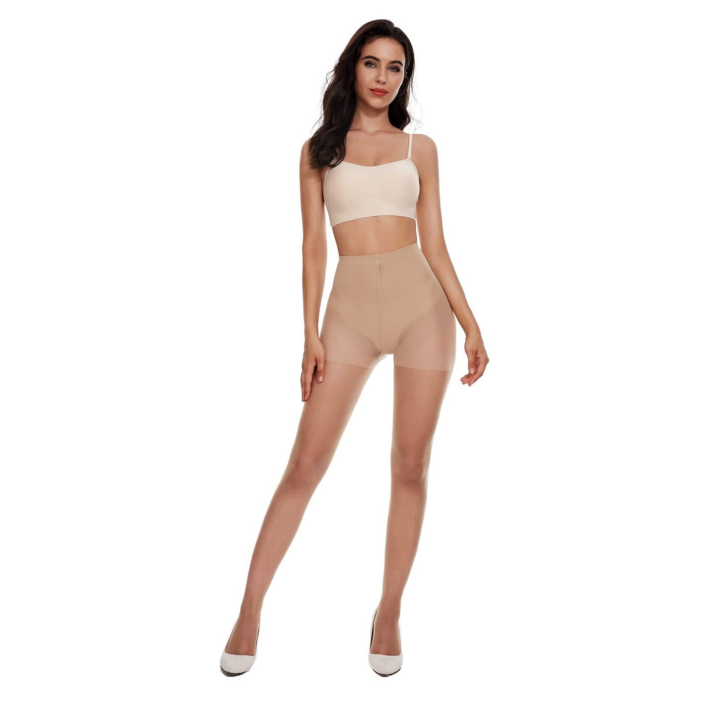 Élégance Invisible – Lot de 4 Collants Gainants 20 Deniers