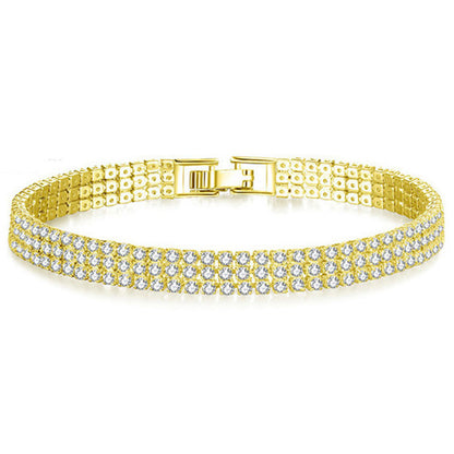 Bracelet Géométrique Astra – Finition Dorée &amp; Pierres Fines