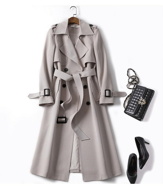 Trench Coat Ceinturé – Élégance Structurée