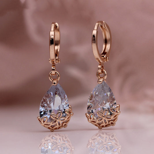 Eclat Rosé – Boucles d’Oreilles Géométriques