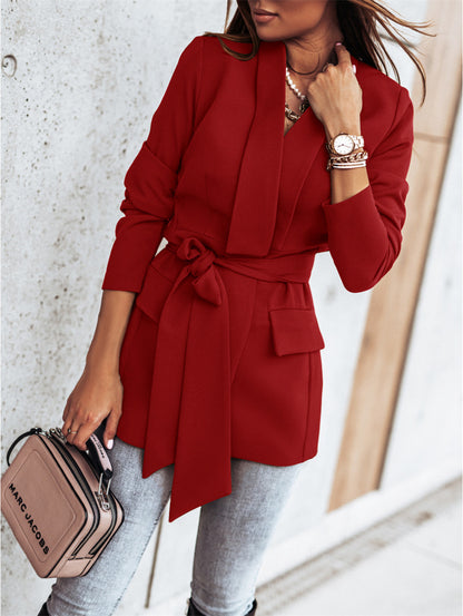 Chic & Élégant : Blazer en Dentelle à Manches Longues