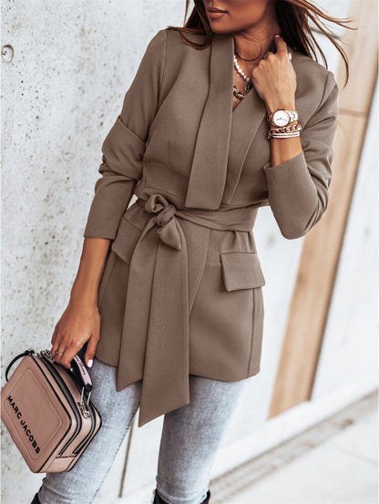 Chic & Élégant : Blazer en Dentelle à Manches Longues