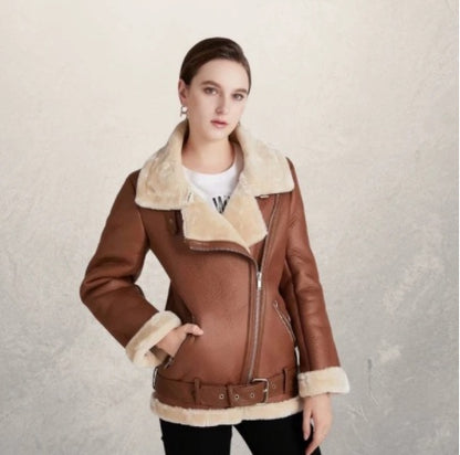 Sweat Street Polo – Blouson Simili Cuir Style Biker