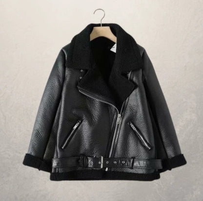 Sweat Street Polo – Blouson Simili Cuir Style Biker