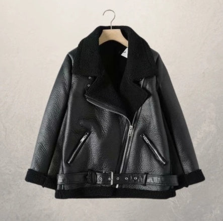 Sweat Street Polo – Blouson Simili Cuir Style Biker