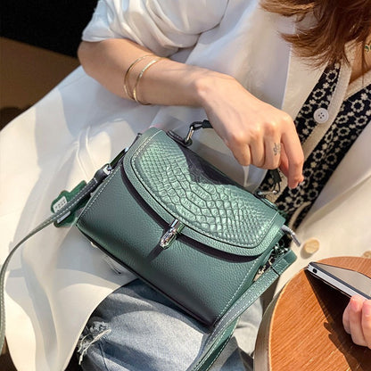 Élégance Texturée - Sac à Main Femme en Cuir Véritable