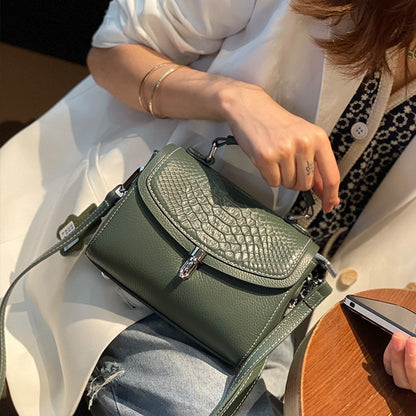 Élégance Texturée - Sac à Main Femme en Cuir Véritable