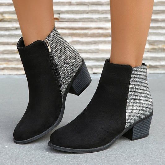 Lueur étoilée - Bottines à Talon Court
